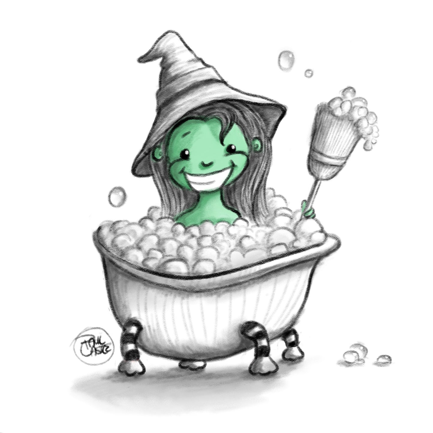 Bath Witch - Art Print