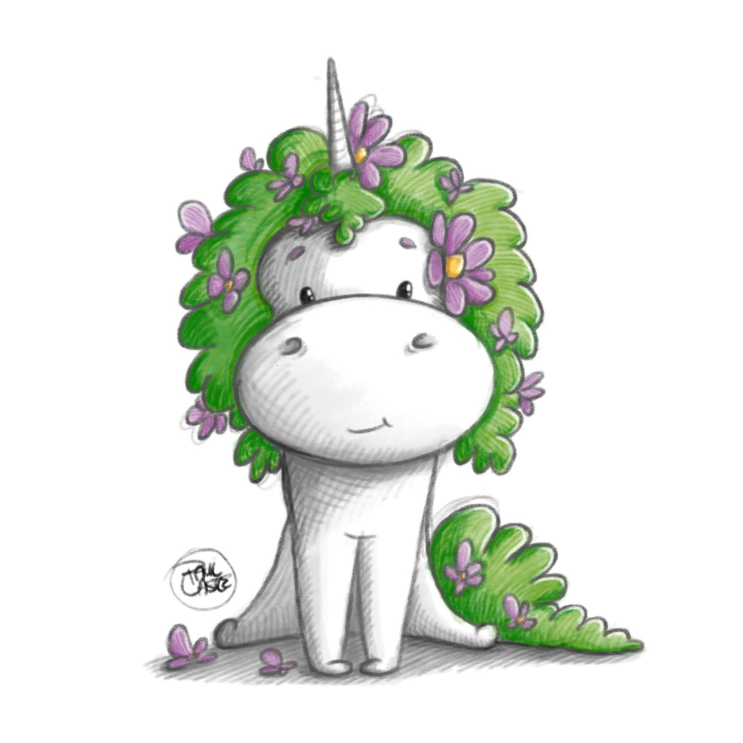 Bloomicorn - Art Print