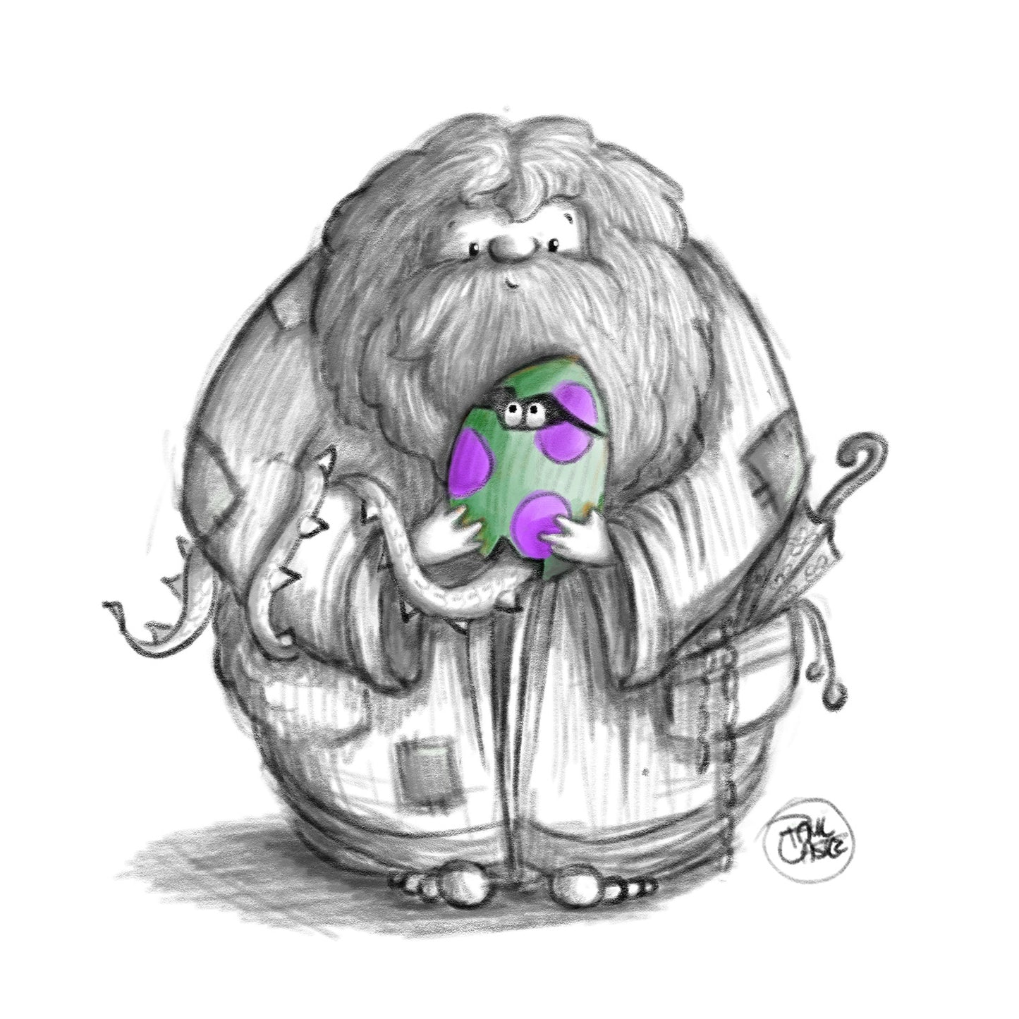Hagrid's Egg - Art Print