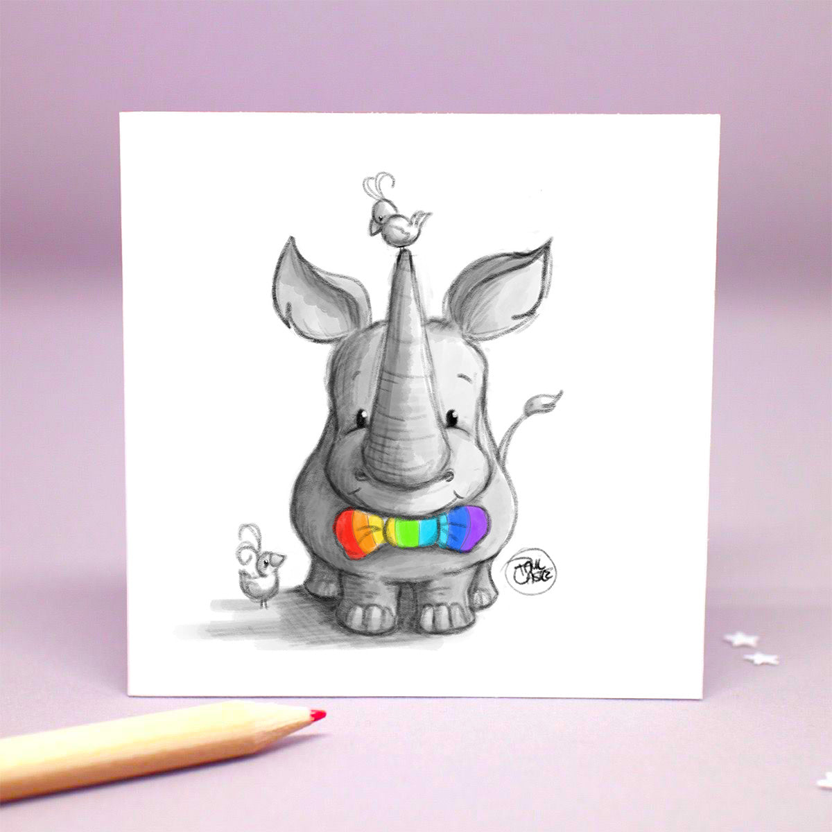 Rhinbow - Art Print