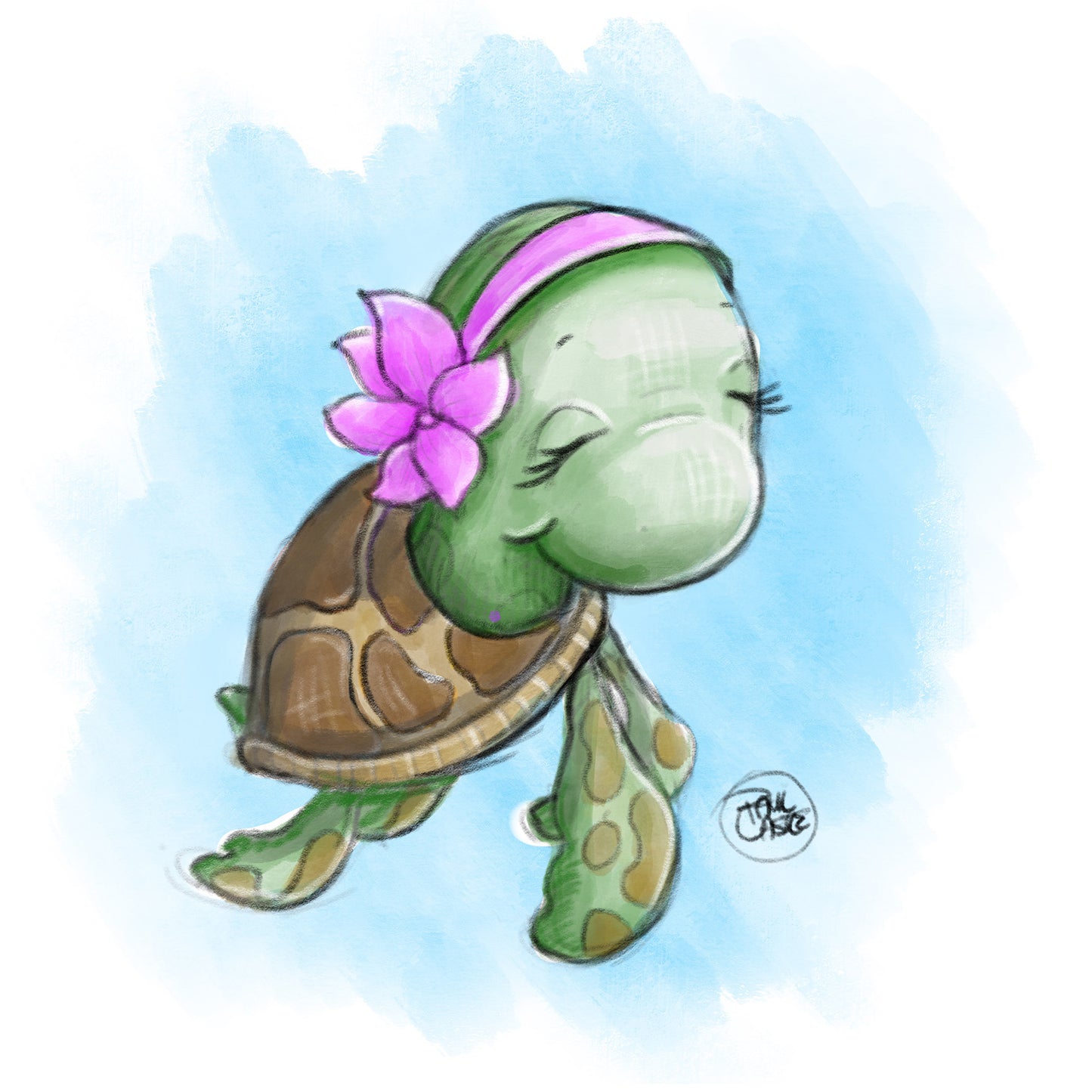She Turtle - Art Print