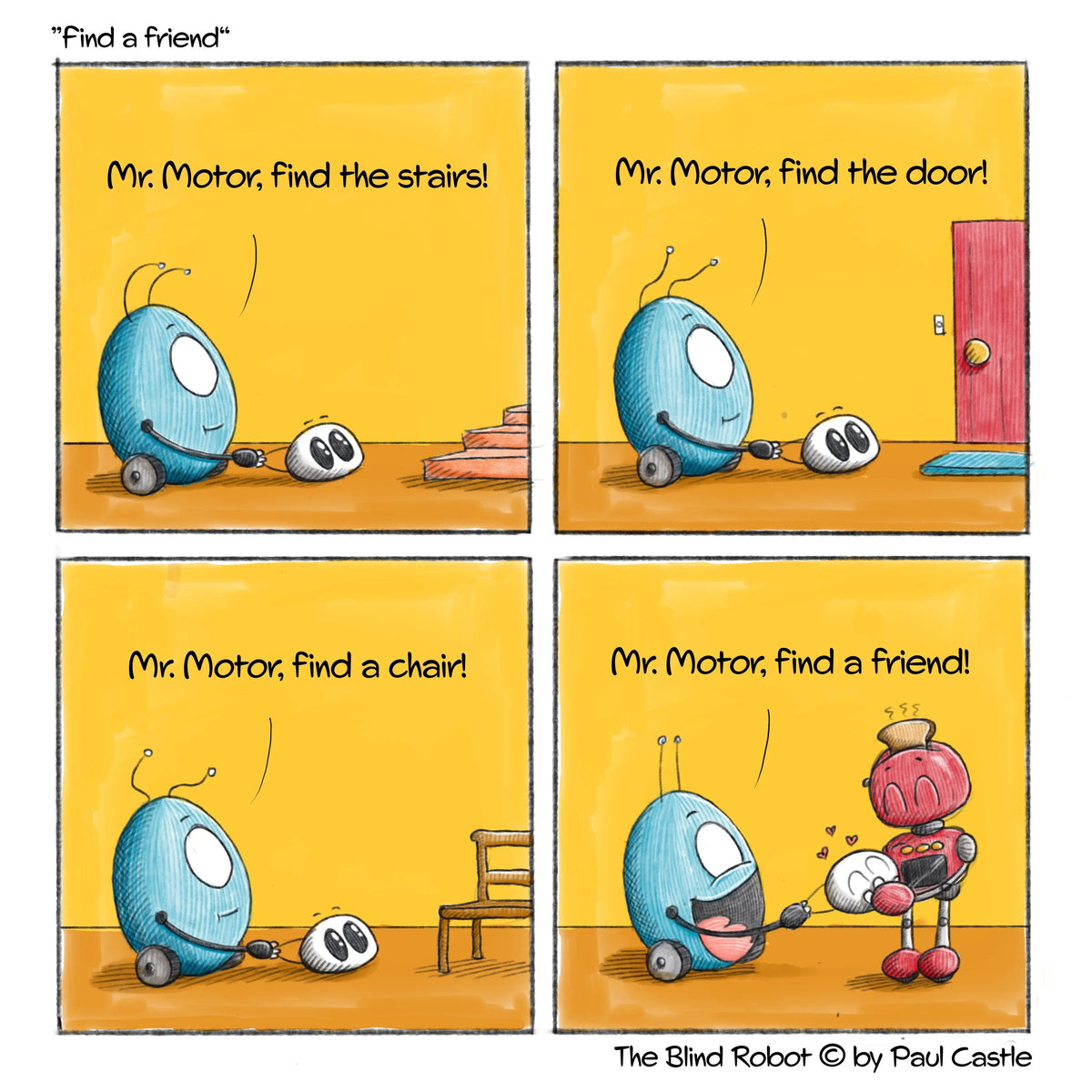 The Blind Robot Cartoon - Comic Collection 3