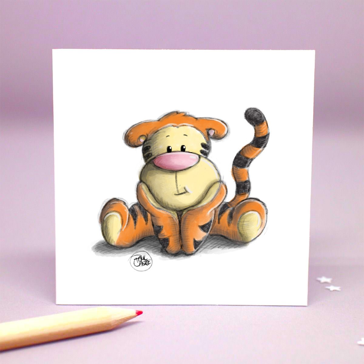 Tiny Tigger - Art Print - Paul Castle Studio