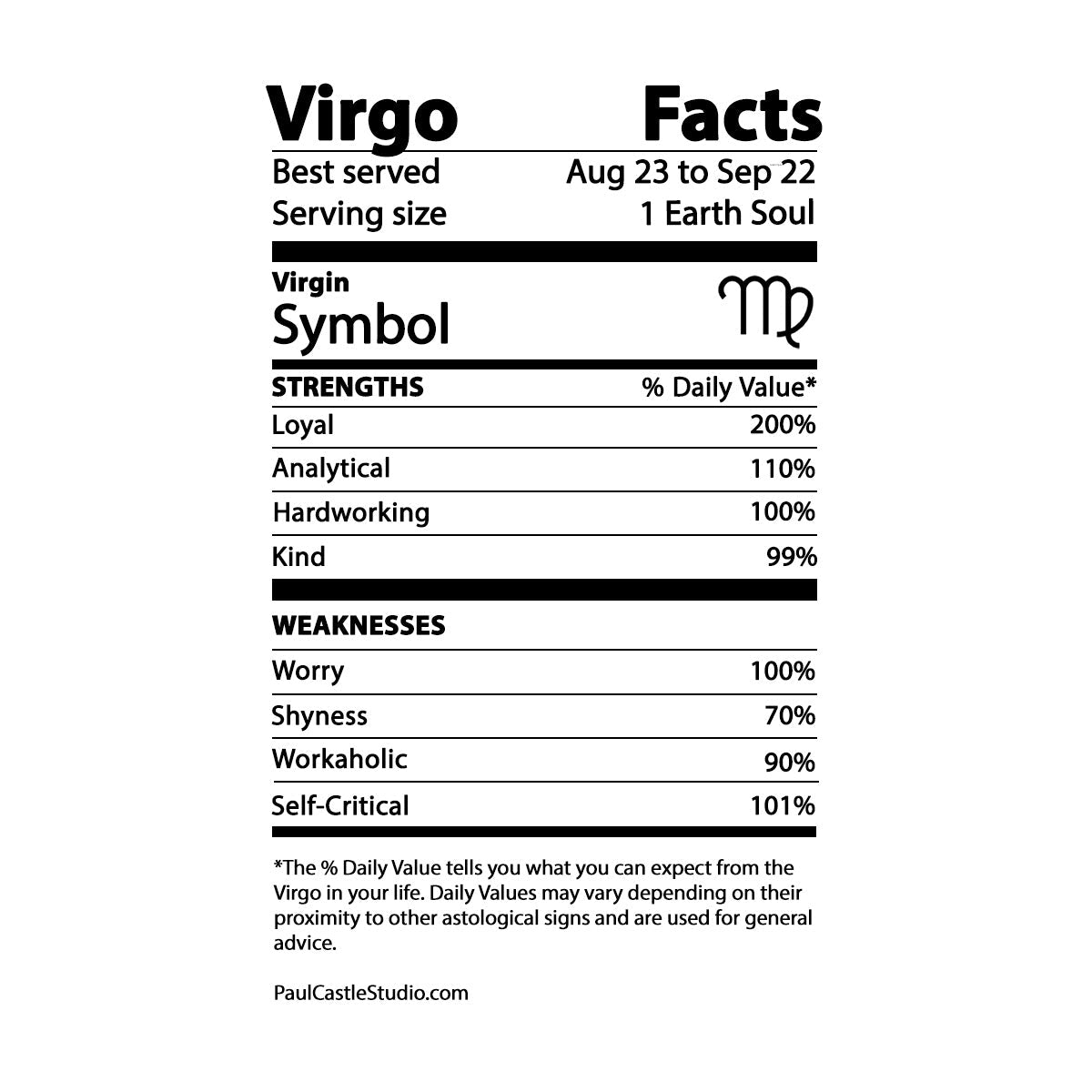 Virgo - Paul Castle Studio