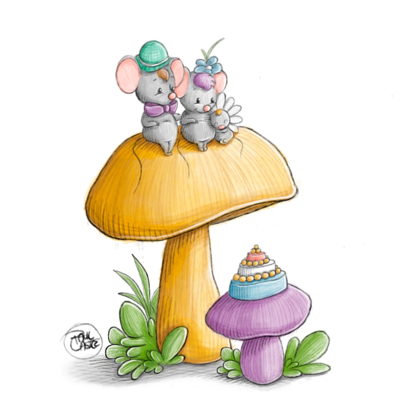 Wedding Guests - Art Print - Paul Castle Studio