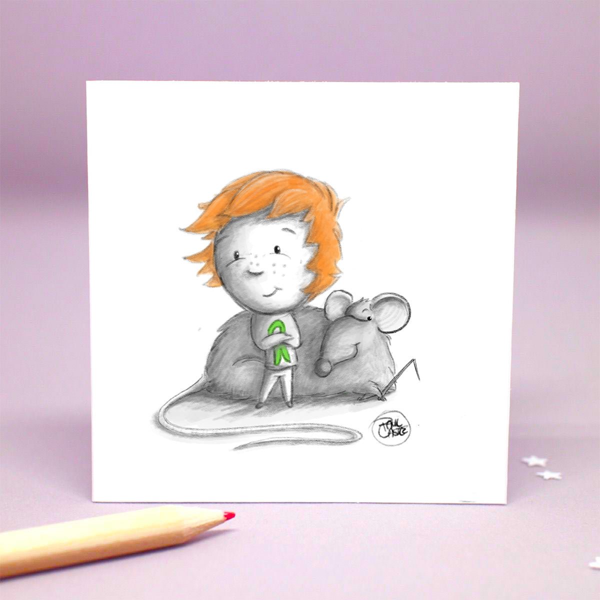 Wee Weasley - Art Print - Paul Castle Studio