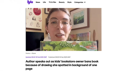 Author speaks out as kids' bookstore owner bans book because of drawing she spotted in background of one page - Paul Castle Studio