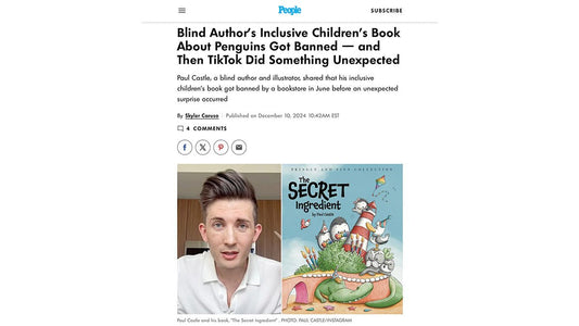 Blind Author's Inclusive Children's Book About Penguins Got Banned — and Then TikTok Did Something Unexpected - Paul Castle Studio