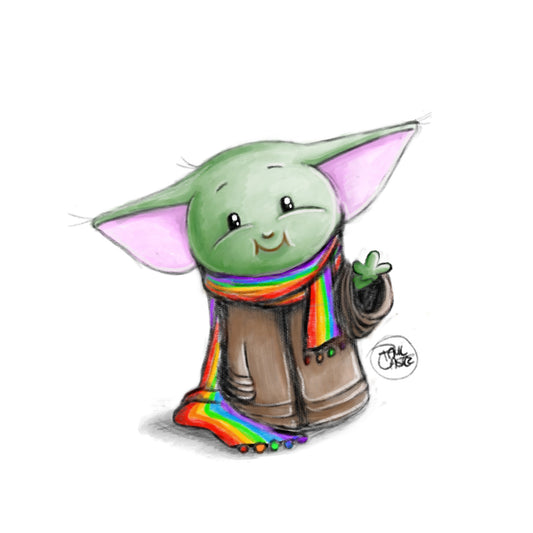 Baby Yoda - Kunstdruck