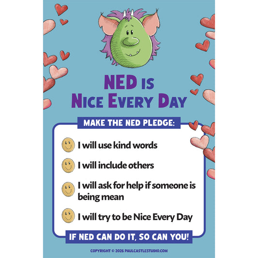 Ned the Internet Troll - Educational Card