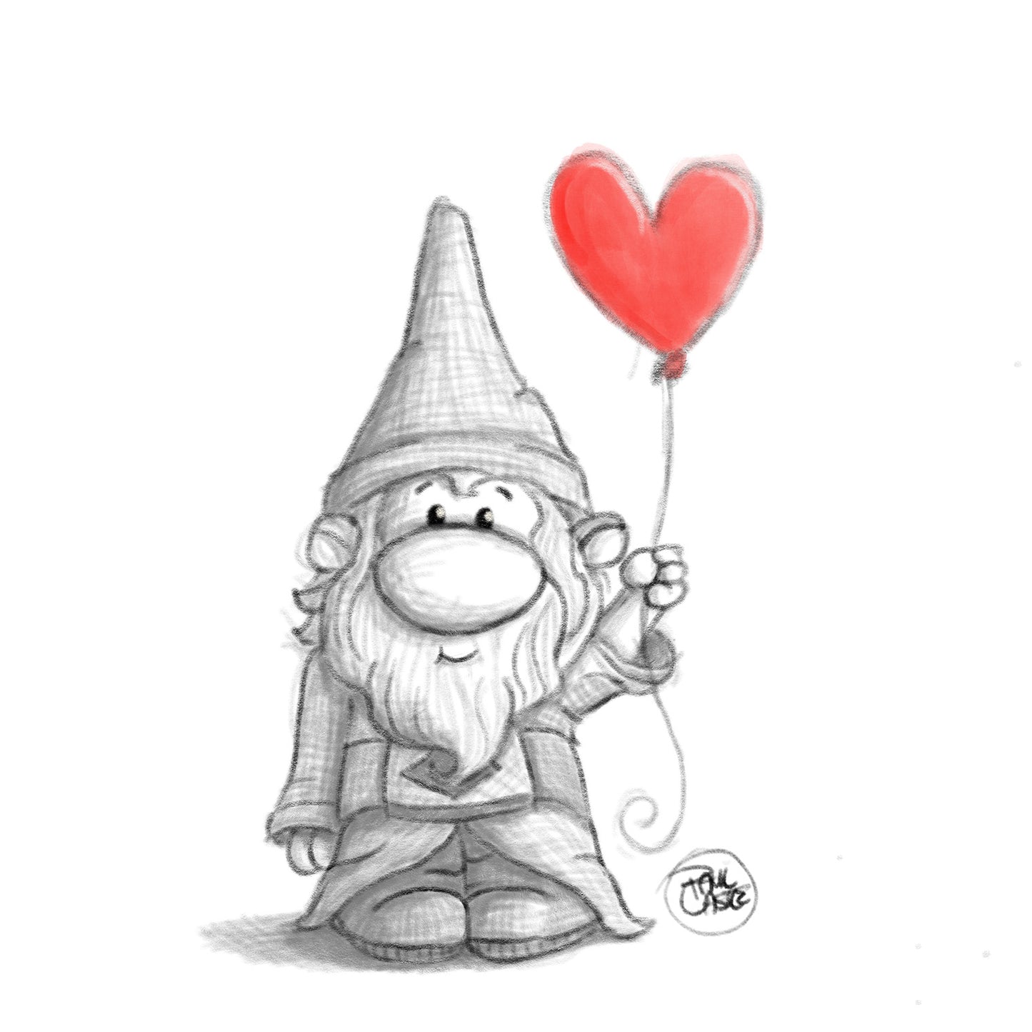 Gnome is Where the Heart is - Kunstdruck