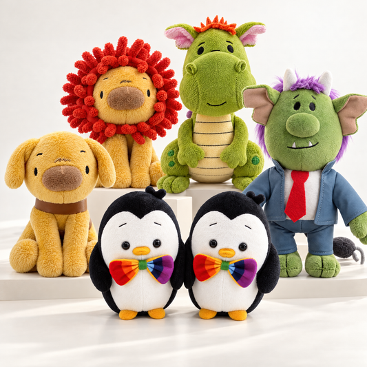 COMPLETE Paul Castle Collection: 6 Plushie Bundle