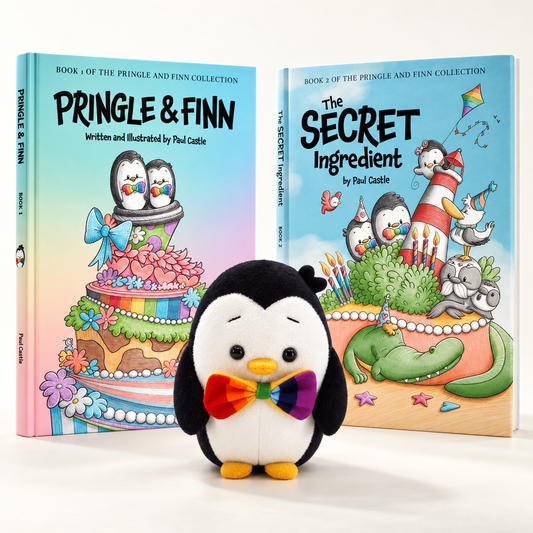 Pringle & Finn Bundle: 2 books and 1 plushie