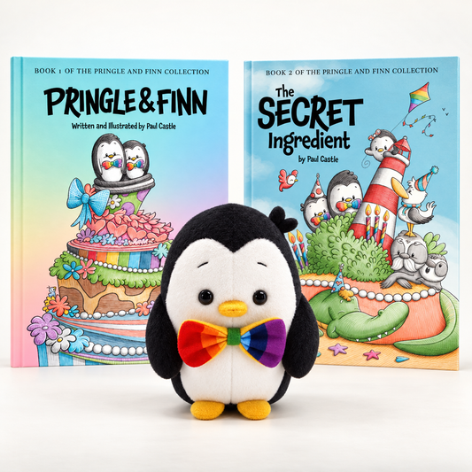 Pringle & Finn Bundle: 2 books and 1 plushie