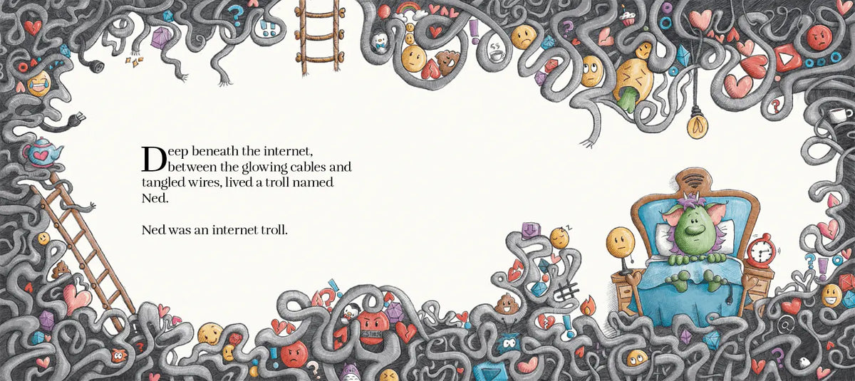 Ned the Internet Troll Book - Paul Castle Studio
