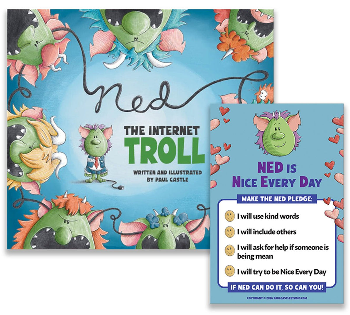 Ned the Internet Troll Bundle - Paul Castle Studio