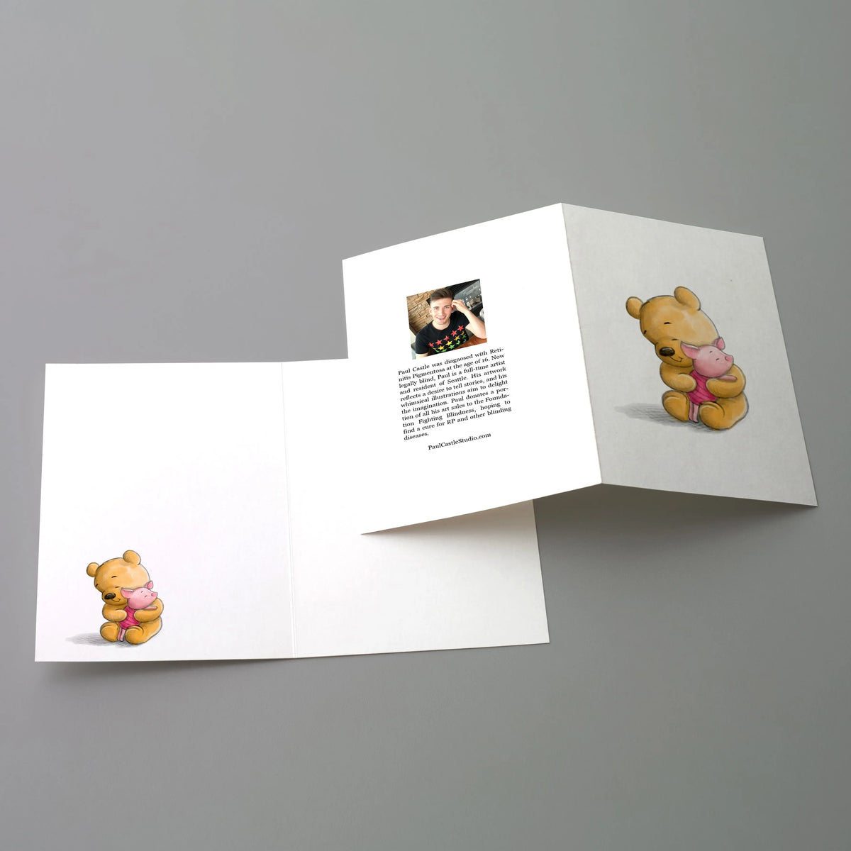 Pooh's Pride Greeting Cards - set of 10 - Paul Castle Studio
