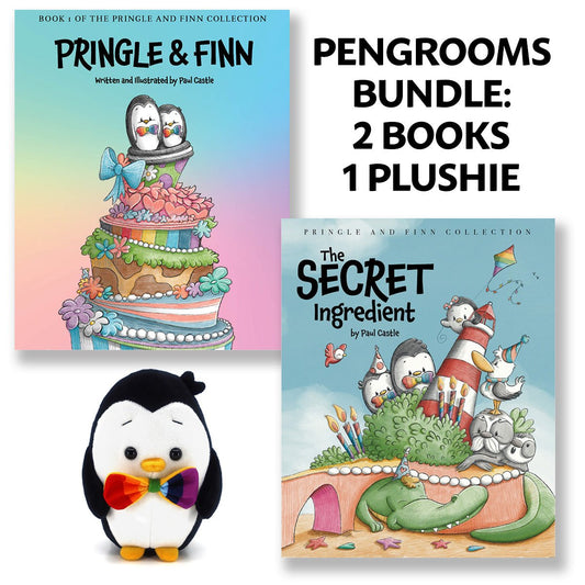 Pringle & Finn Bundle: 2 books and 1 plushie - Paul Castle Studio