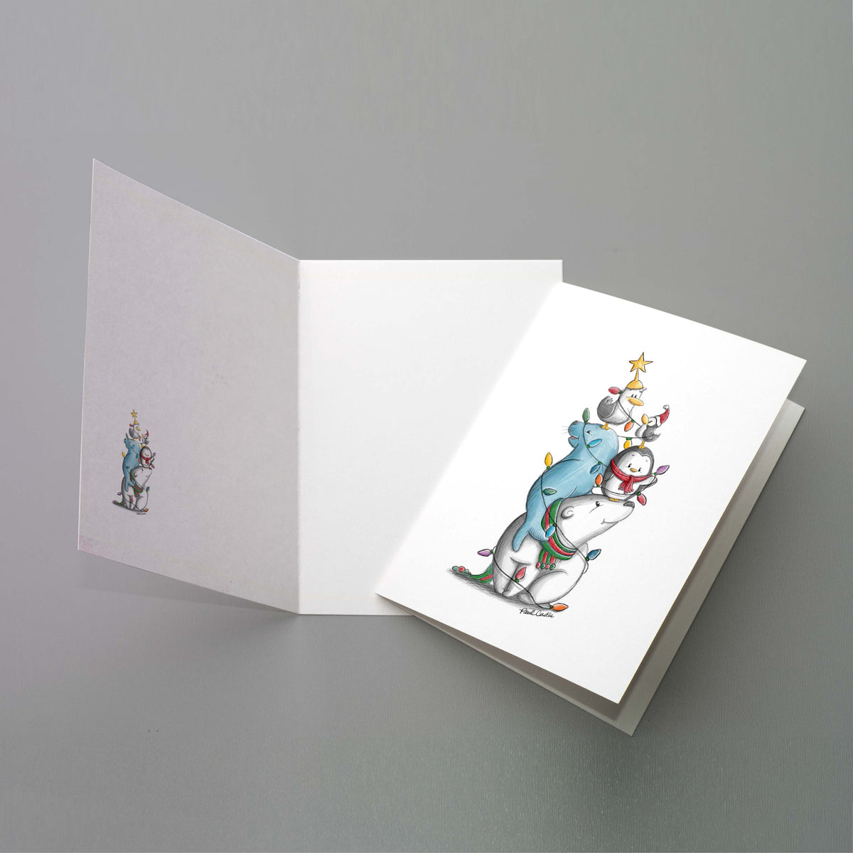 Holiday Greeting Cards - set of 12 - Paul Castle Studio