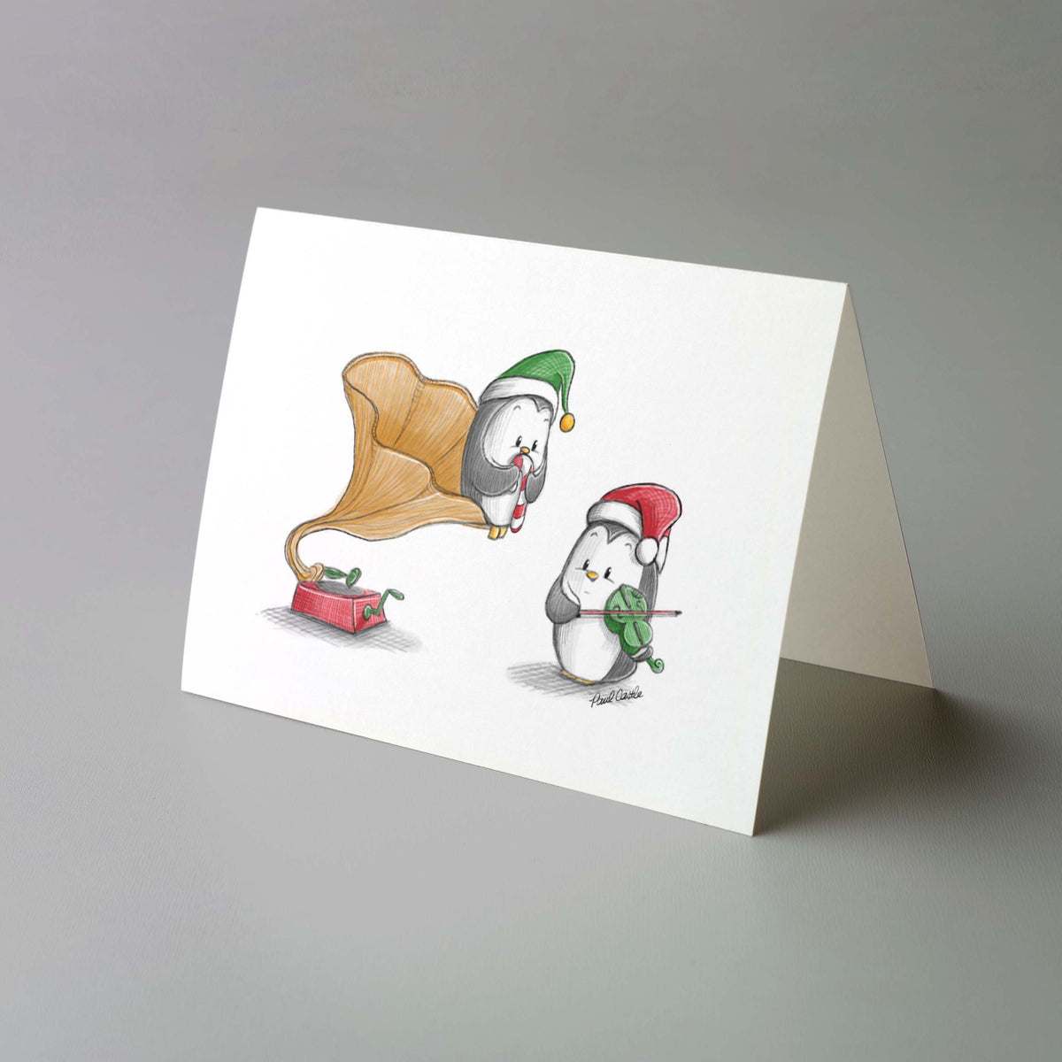 Holiday Greeting Cards - set of 12 - Paul Castle Studio