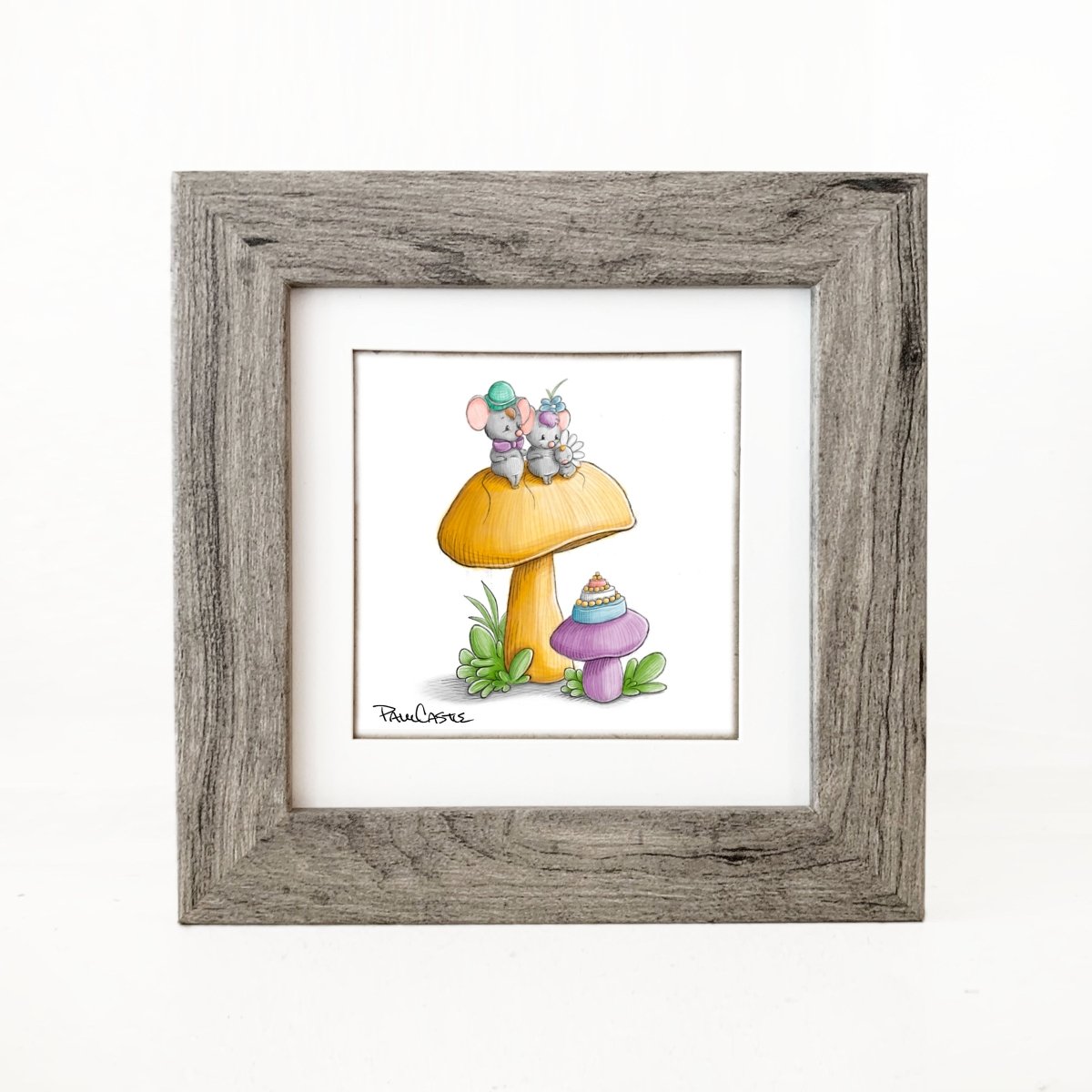 mice-sitting-on-mushroom-toadstool-illustration-grey-frame